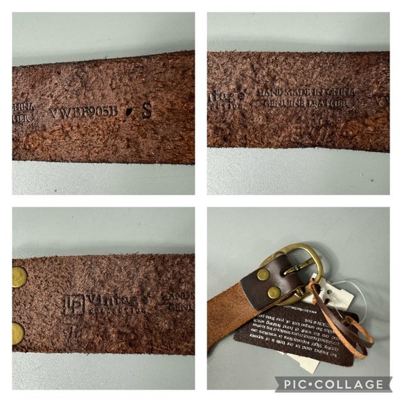 NWT LP Vintage Collection Genuine Leather Belt Women's Brown Size Small - Picture 11 of 12